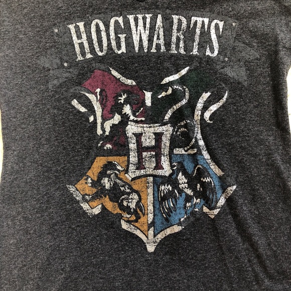 Junior Harry Potter Gray T-Shirt Size (7-10) - Picture 3 of 4